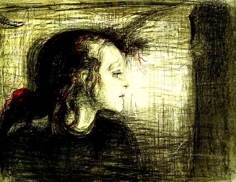 Edvard Munch det sjuka barnet oil painting image